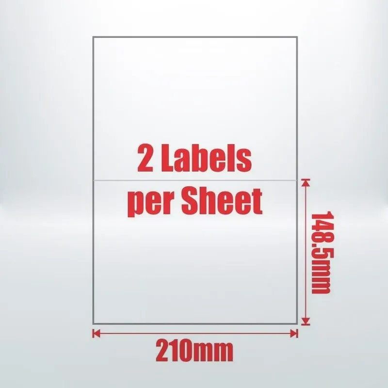 100pcs 2UP A4 Peel & Paste Office Mailing Address Sticker Labels Self Adhesive