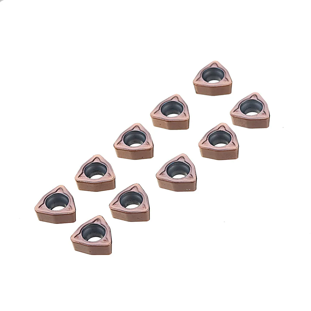 10pcs WCMX Carbide Insert Drill Blades - Machifit WCMX030208 Blade Milling Inserts for U-drill