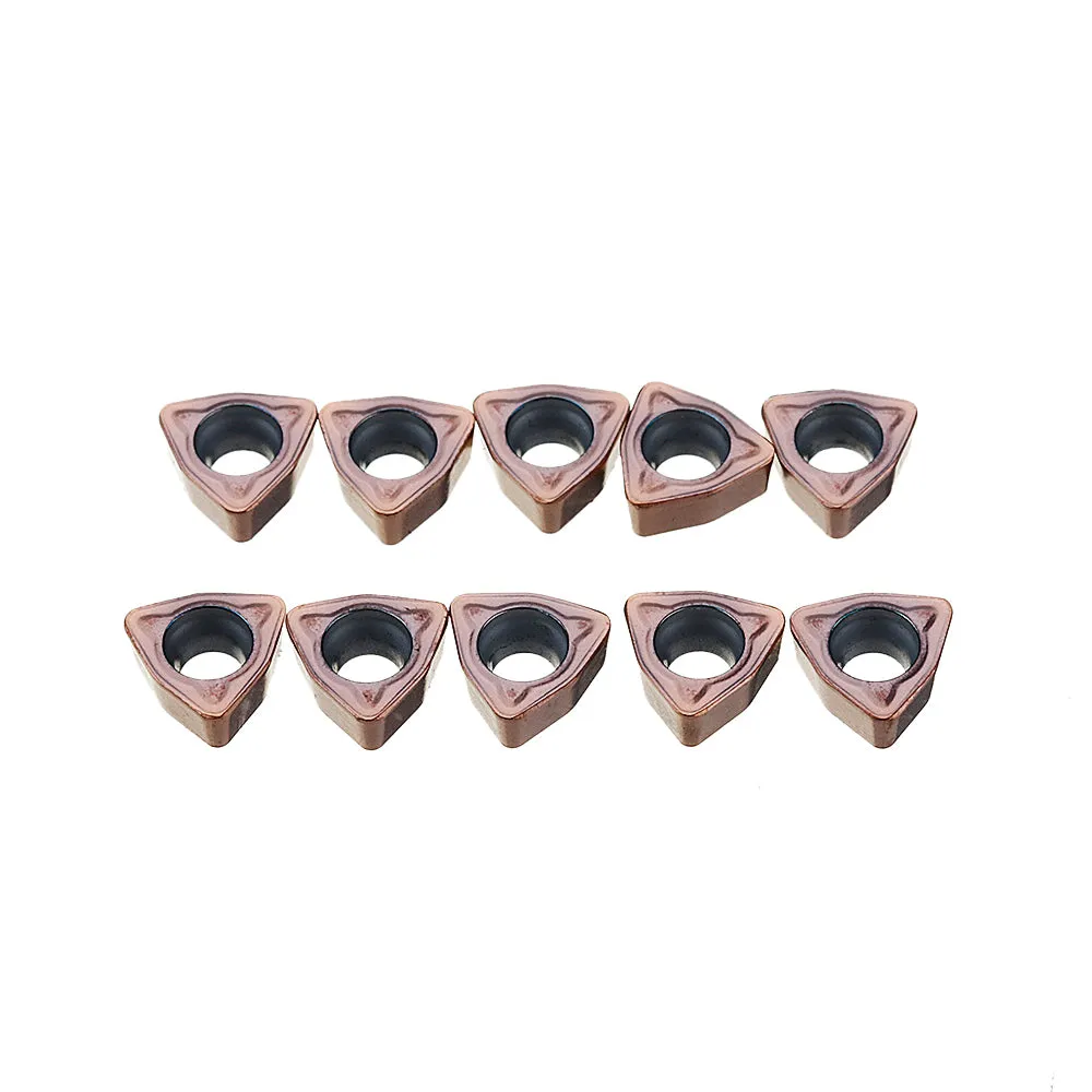 10pcs WCMX Carbide Insert Drill Blades - Machifit WCMX030208 Blade Milling Inserts for U-drill