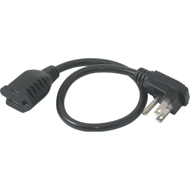 1.5Ft 18 Awg Flat Plug Power Strip Plus (Nema 5-15P To Nema 5-15R)