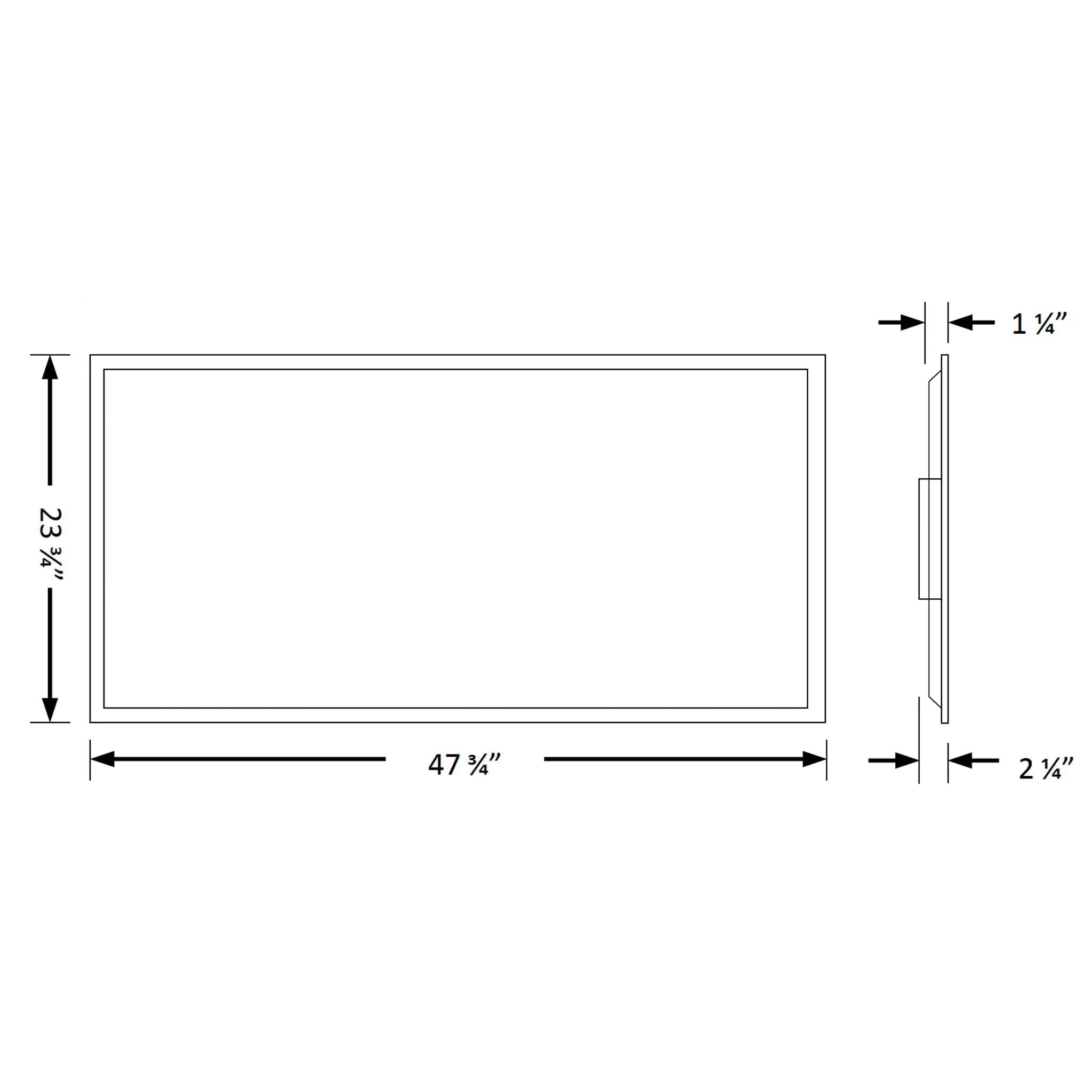 2 x 4 Foot Premium LED Back-lit Flat Panel 5385 Lumens, 40W, 120-277V, CCT Selectable 3500K/4000K/5000K