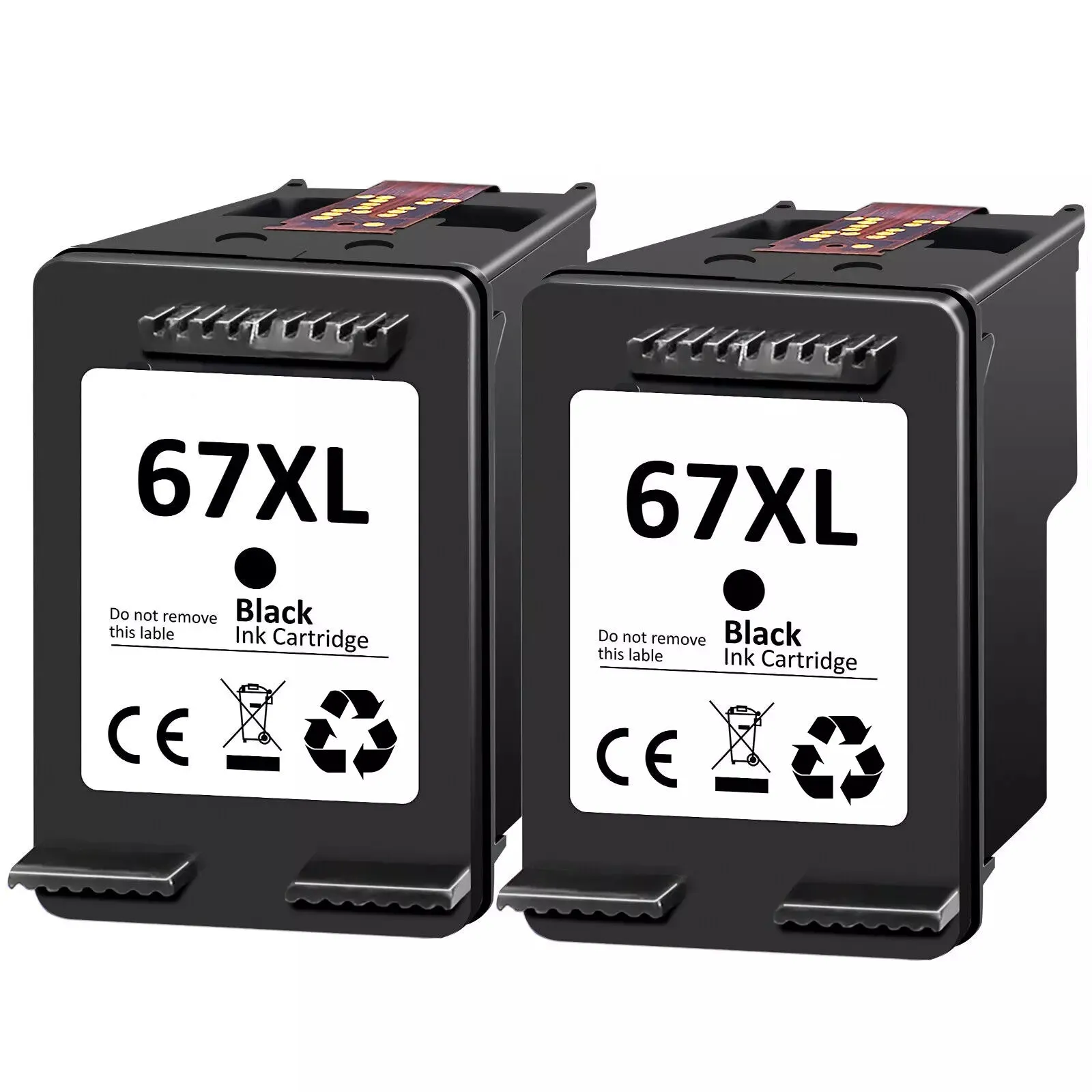 2PK Ink HP 67XL Cartridges for DeskJet 2755e 1255 2732e 2752e Replacement