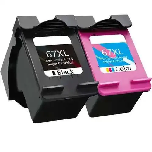 2PK Ink HP 67XL Cartridges for DeskJet 2755e 1255 2732e 2752e Replacement