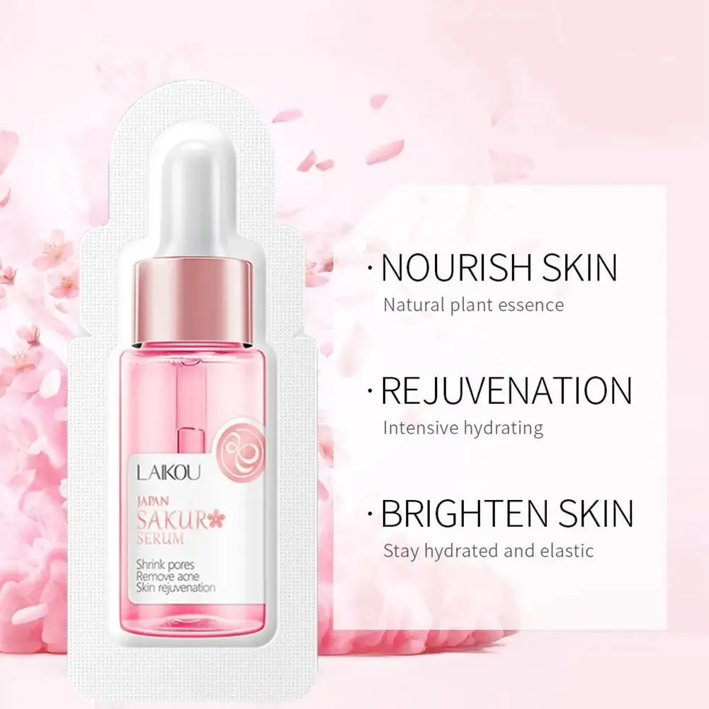 3Pcs 1Ml Serum Japan Essence Moisturizing Hyaluronic Acid Pure Brighten Skin Tone Face Serum Care Skin