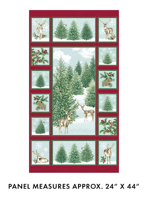 A Winter's Day - Panel - Jackie Robinson, Animas Quilts - Benartex Fabric
