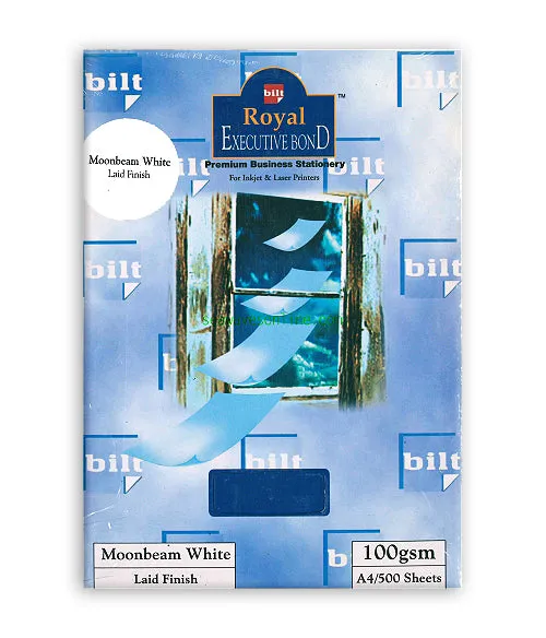 A4 Royal Executive Bond Paper-Moon Beam White (pack of 500)
