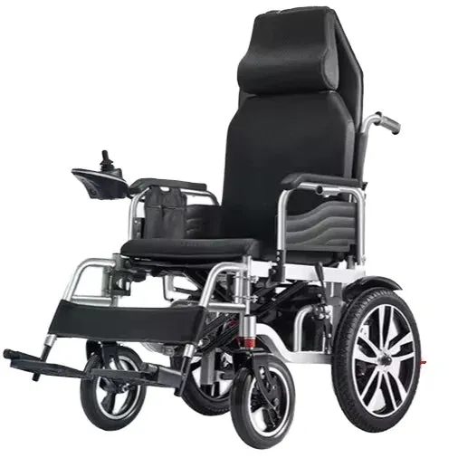 Adjustable High-Backrest Aluminum Alloy Electric Wheelchair for Disabled with Manned Riding I Model M667122B