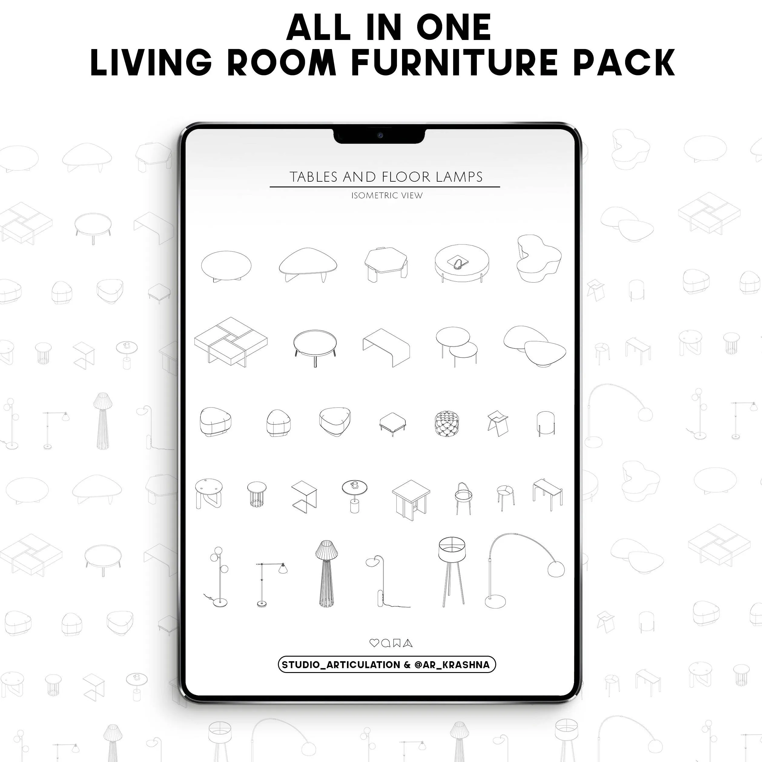 All In One Living Room Furniture Pack