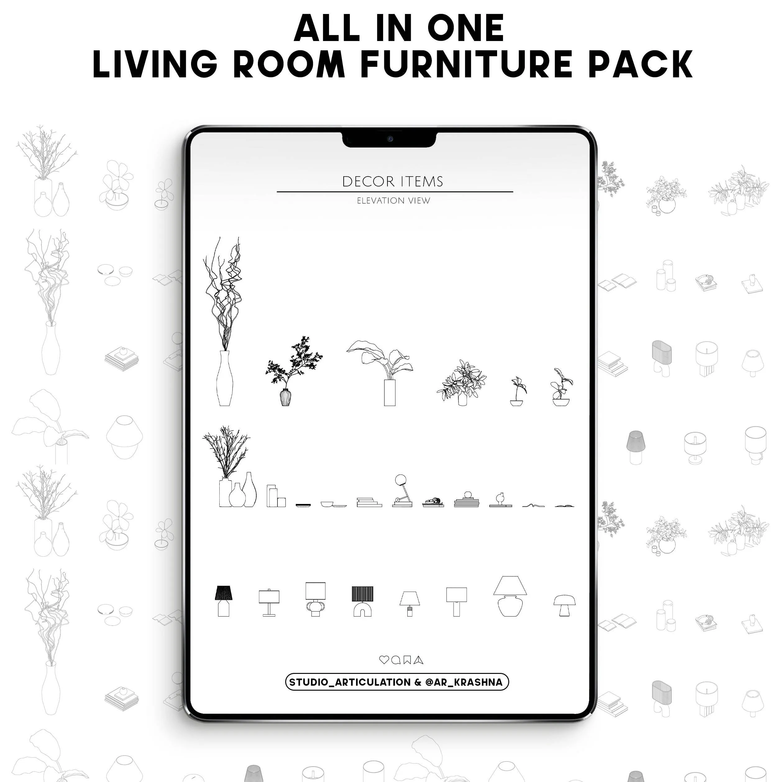 All In One Living Room Furniture Pack