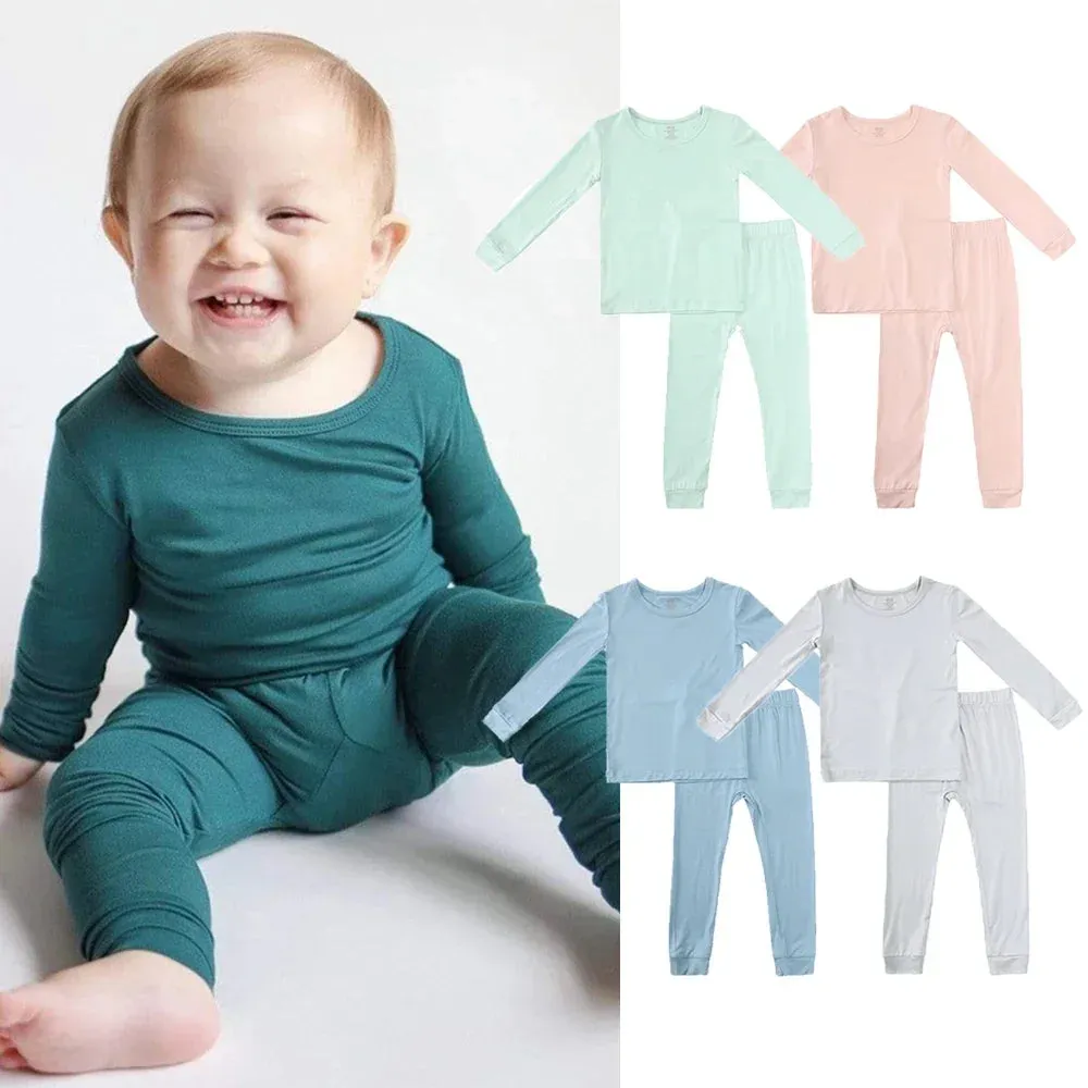Bamboo Fiber Long Sleeve Breathable Sleepwear