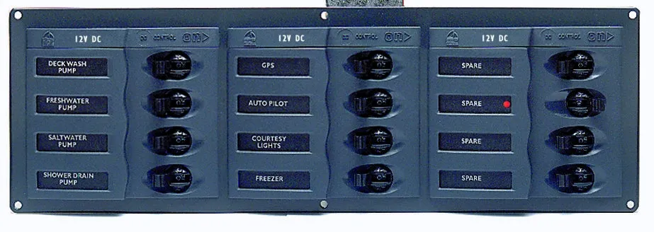 BEP 'CONTOUR' CIRCUIT BREAKER 12 CIRCUIT 351 x 115mm
