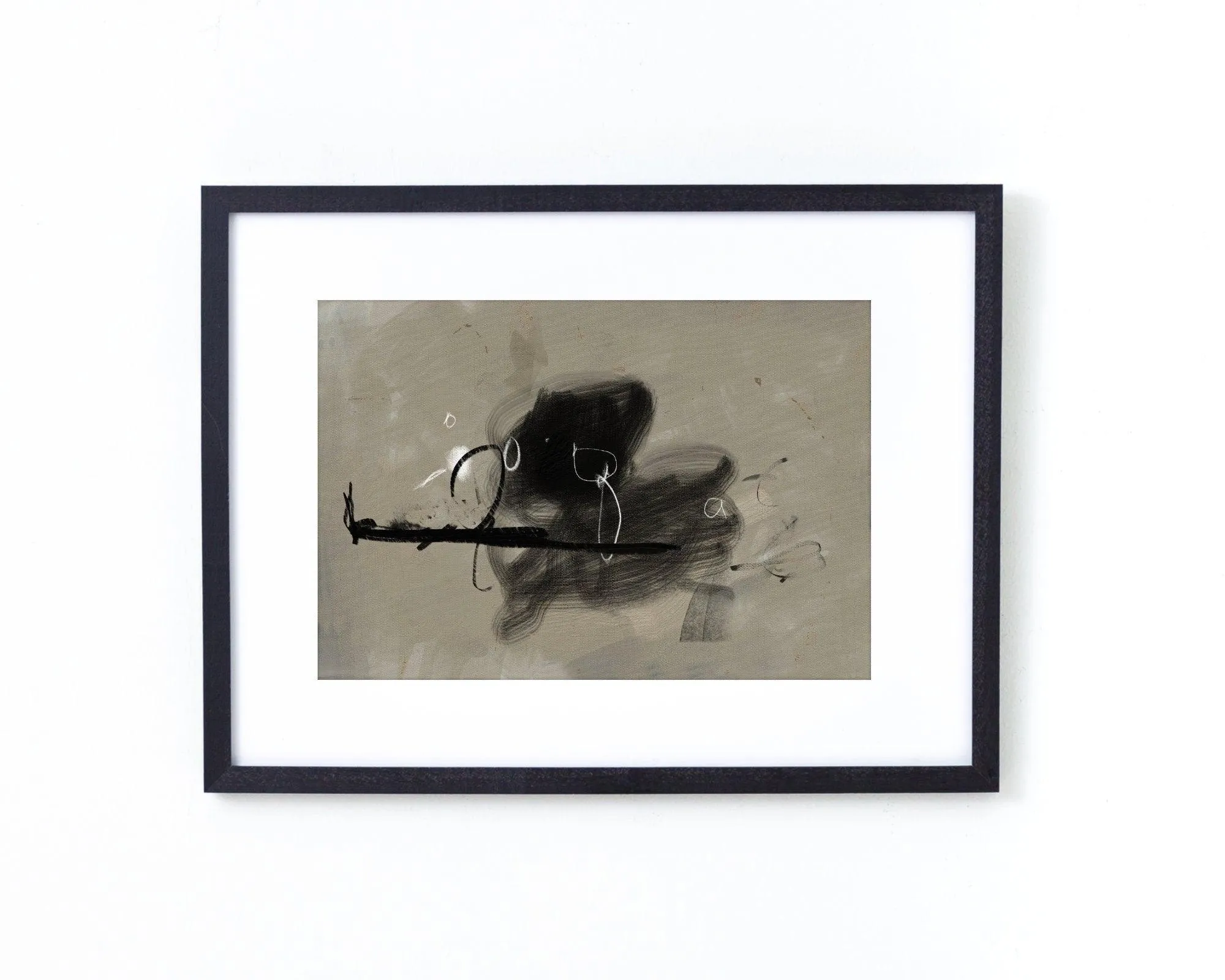 Black and white art, white tones, hand drawn art, Large minimalistic Abstract Painting, Printable Art, modern wallpaper, 40"x50"