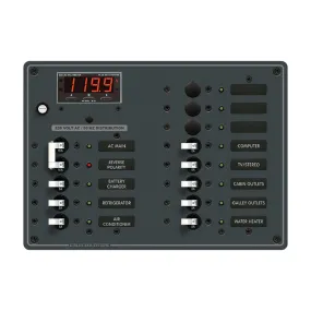 Blue Sea 8507 Breaker Panel - AC Main   11 Position (European) - White