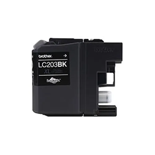 Brother Genuine High-Yield Black Ink Cartridge, 550 Pages - LC203BK