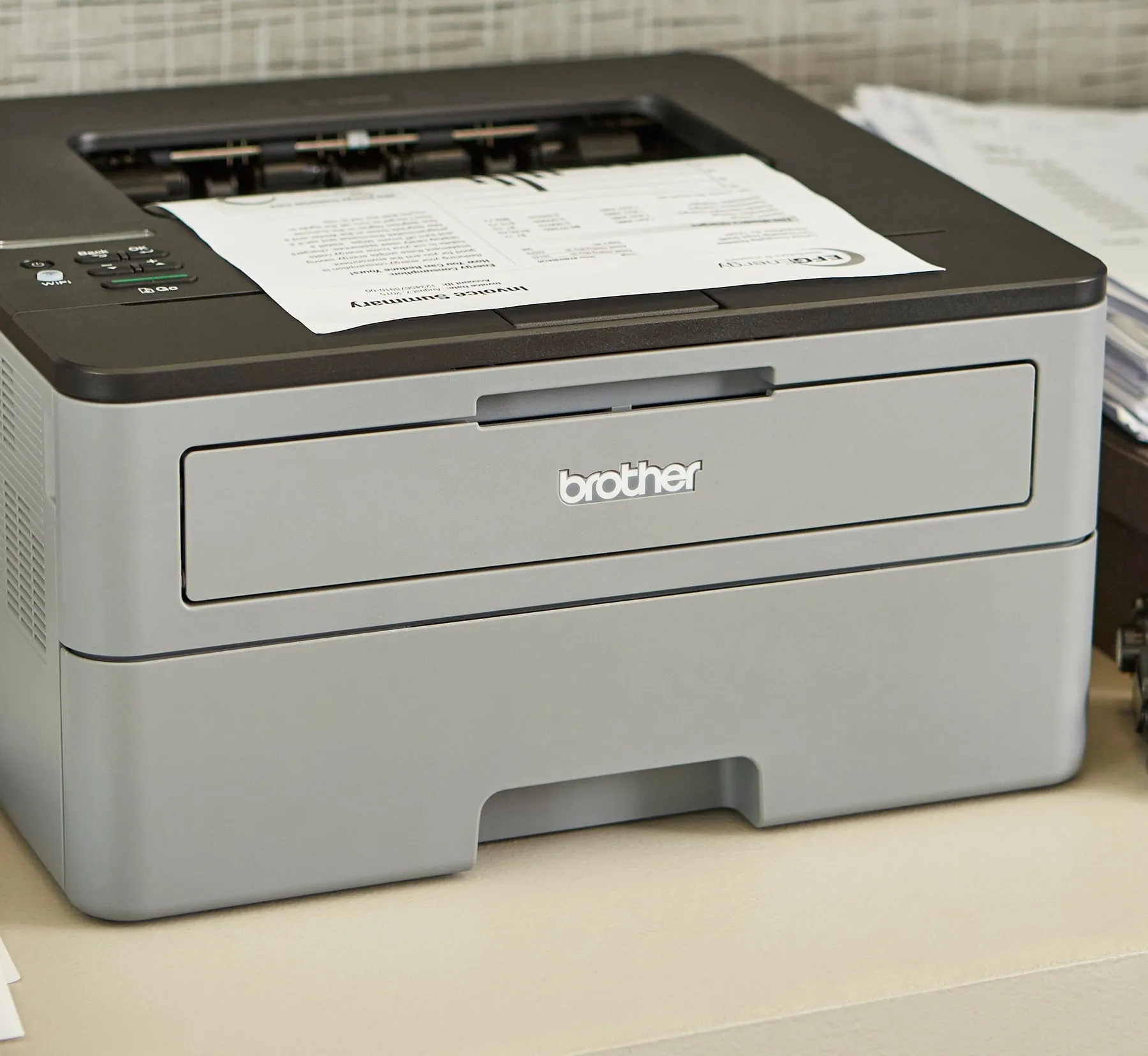 Brother HL-L2350DW Monochrome Compact Laser Printer with Wireless and Duplex Printing