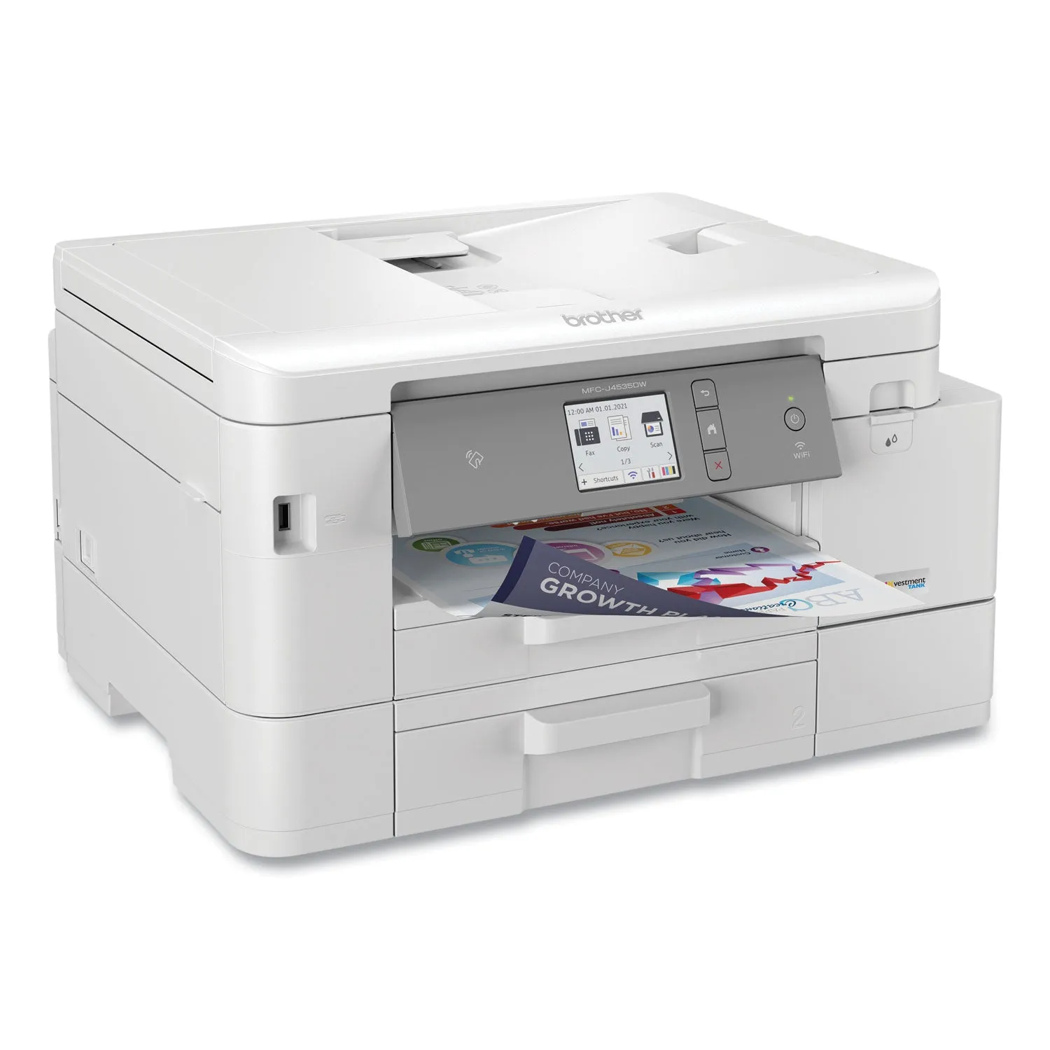 Brother Mfc-J4535dw All-In-One Color Inkjet Printer, Copy/fax/print/scan
