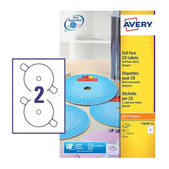 CD Labels Super Size 117 mm