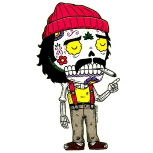 Cheech: Day of the Dead Sticker - Fresh Prints of CT