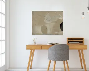 Circles and lines scandinavian wallart minimalist apartment decor, Abstract painting Digital download