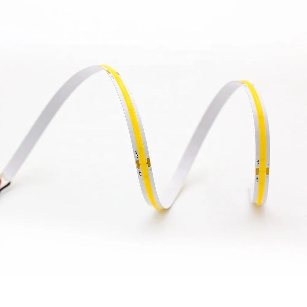 COB LED Strip Light Cool White 6000K 24V 352 LEDs/m IP20 Waterproof