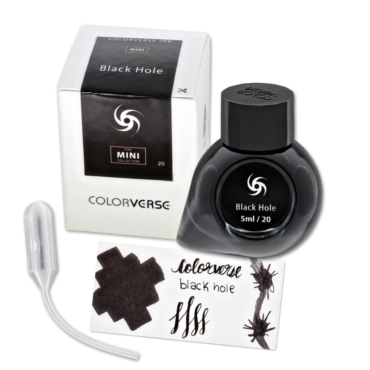 Colorverse Astrophysics Mini Bottled Ink in Black Hole - 5mL