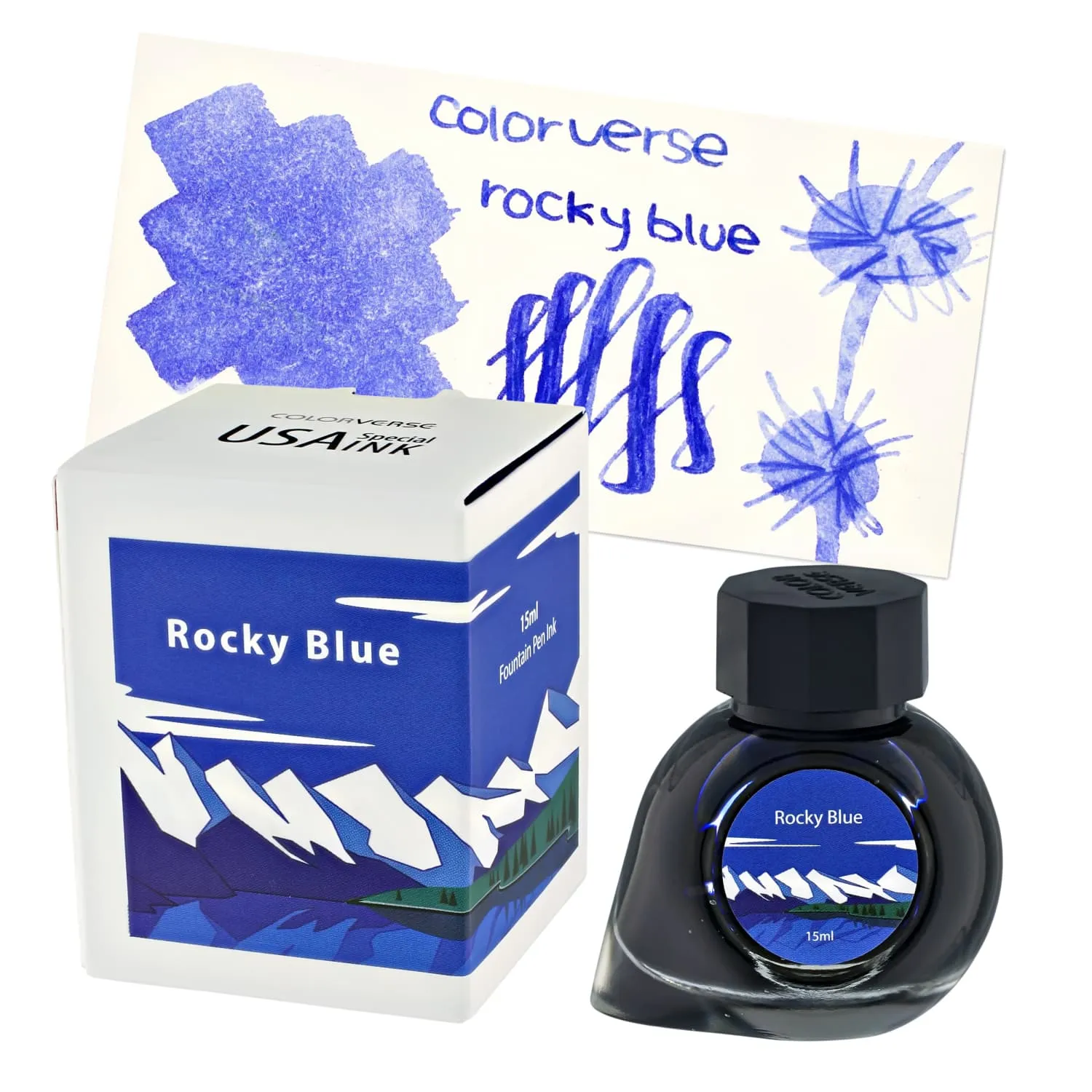 Colorverse USA Special Bottled Ink in Colorado (Rocky Blue) - 15mL