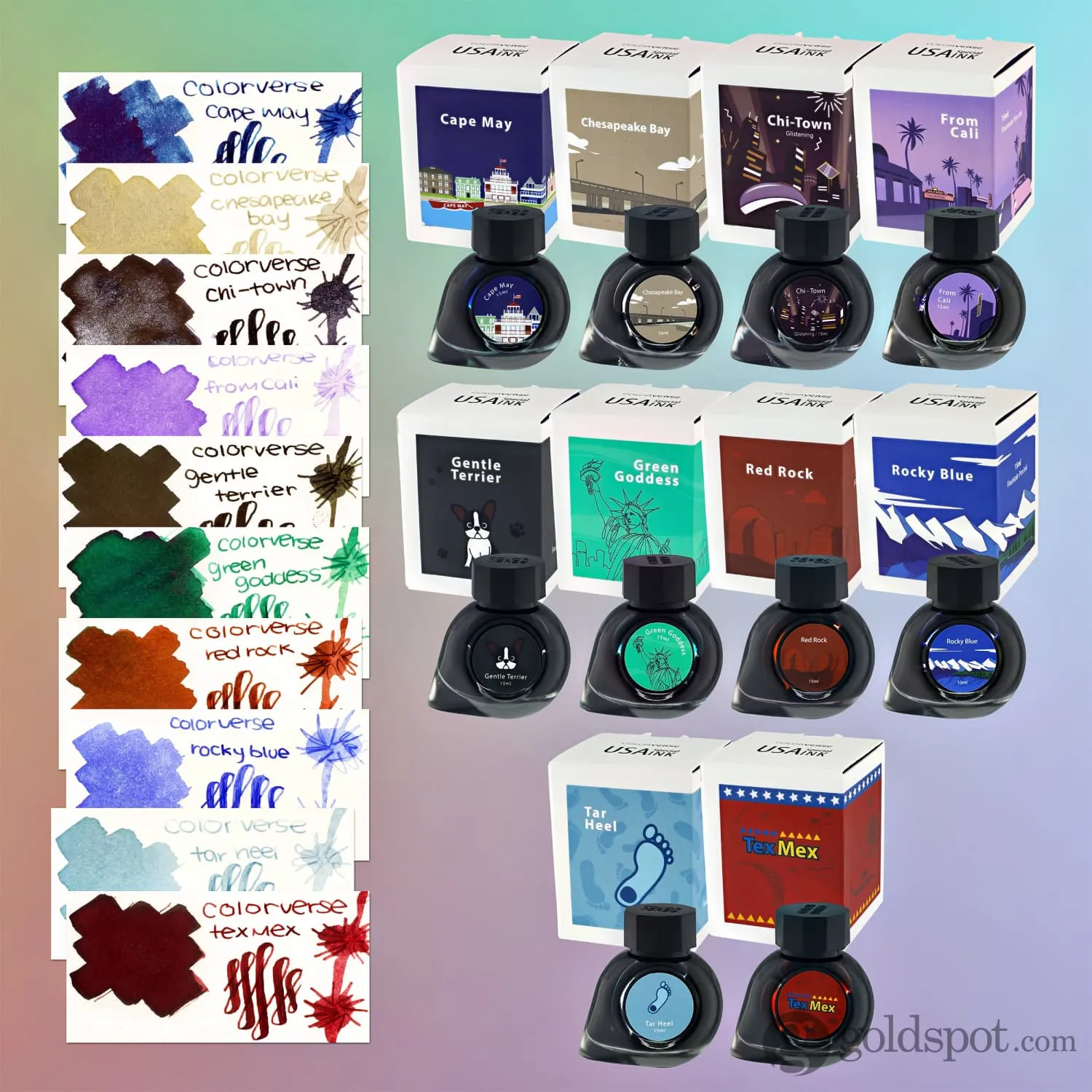 Colorverse USA Special Bottled Ink in Colorado (Rocky Blue) - 15mL