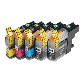 Compatible Brother LC203 XL Ink Cartridges - 5 Pack (2xBlack, 1xCyan, 1xMagenta, 1xYellow) (Also Replaces LC201)