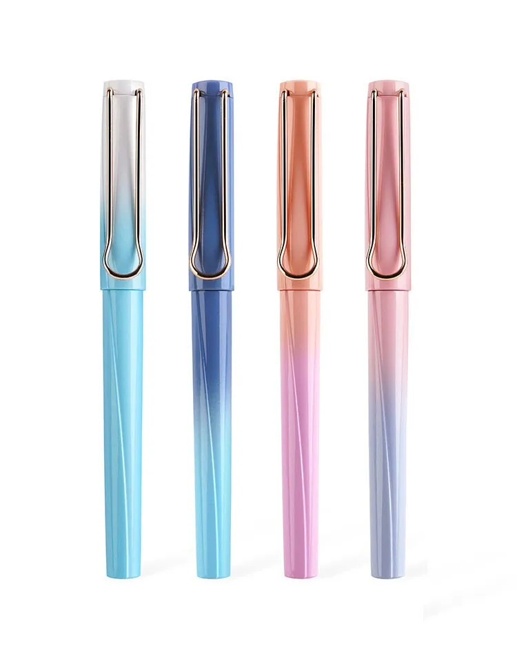DARK NIGHT Dianshi 0.38mm EXTRA Fine Fountain Pen Set Deluxe Foutain Pen Set Fountain Pen Extra Fine Nib Ink Cartridges |  Ds-756