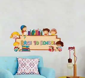 Decor Kraft Back to School Wall Sticker & Decal,Size- 58 Cm X 30 Cm