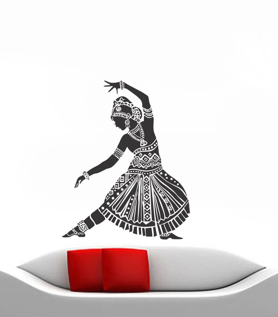 Decor Kraft Dancing Girl Wall Sticker & Decal,Size- 58 Cm X 34 Cm,Decorative