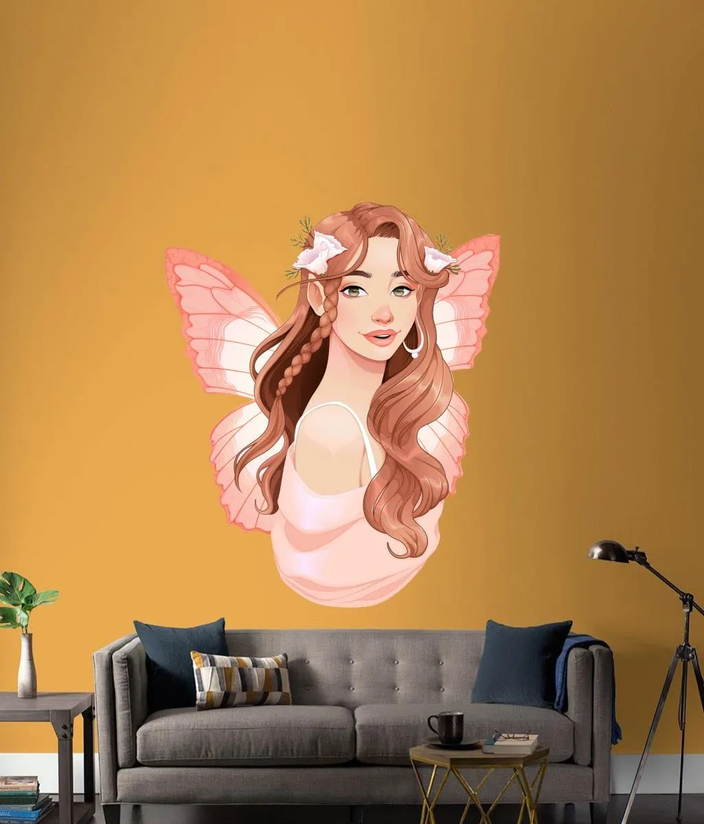 Decor Kraft Fairy Wall Sticker & Decal,Size- 50 Cm X 34 Cm,Decorative