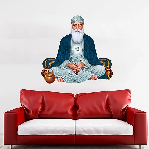 Decor Kraft Gurunanak Wall Sticker & Decal,Size- 58 Cm X 55 Cm