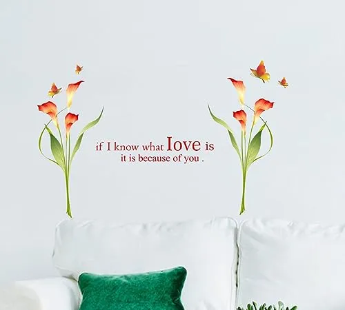 Decor Kraft If I Know What Love is it is Because of You Wall Sticker & Decal,Size- 58 Cm X 48 Cm