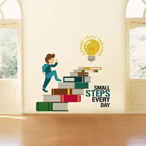 Decor Kraft Small Steps Everyday Wall Sticker & Decal,Size- 58 Cm X 44 Cm,Abstract