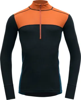 Devold Men&#x27;s Lauparen Merino 190 Zip Neck Flame/Ink/Flood | Buy Devold Men&#x27;s Lauparen Merino 190 Zip Neck Flame/Ink/Flood here | Outnorth