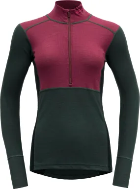Devold Women&#x27;s Lauparen Merino 190 Zip Neck Beetroot/Woods/Ink | Buy Devold Women&#x27;s Lauparen Merino 190 Zip Neck Beetroot/Woods/Ink here | Outnorth