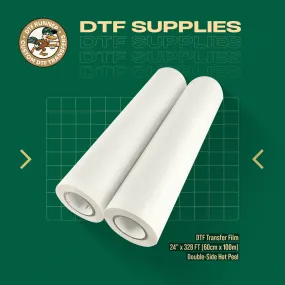DTF RUNNER Transfer Film 24" x 328FT (60cm x 100m) Double Side Hot Peel