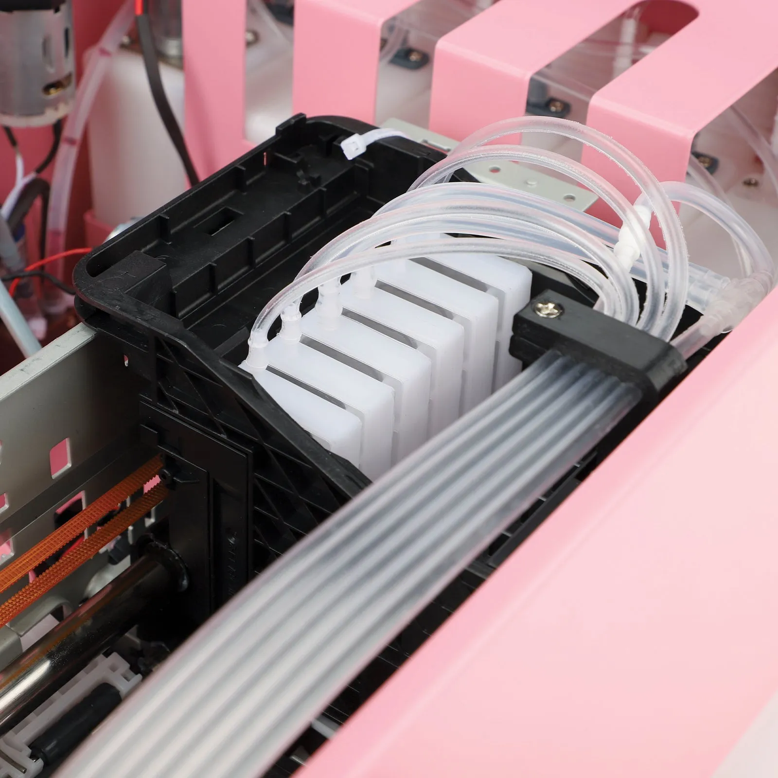 DTF Station 8" Prestige A4 DTF Printer with Ink, Film, and Supplies - Pink