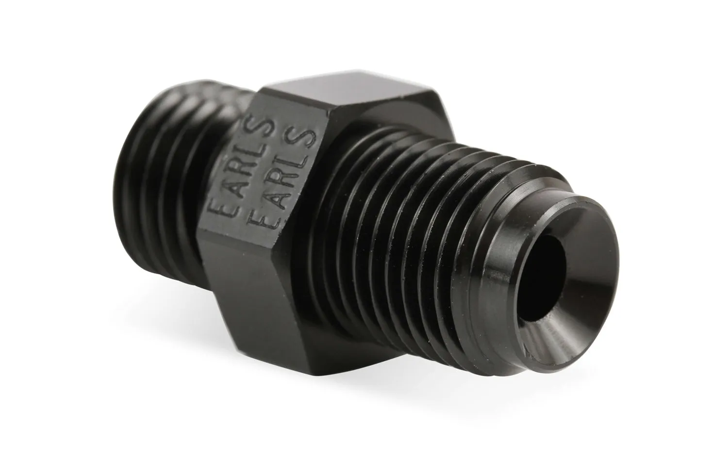 Earl's Performance GT0005ERL Oil Restrictor Jet Holder Fitting; -4AN; 7/16 in. -24 Inverted Flare Male NPT;