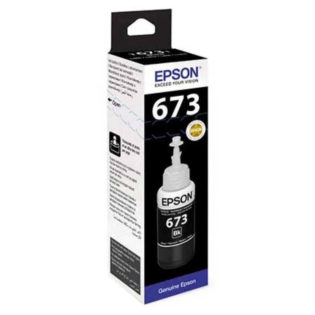 Epson 673 Black Ink Bottle 70ml T6731
