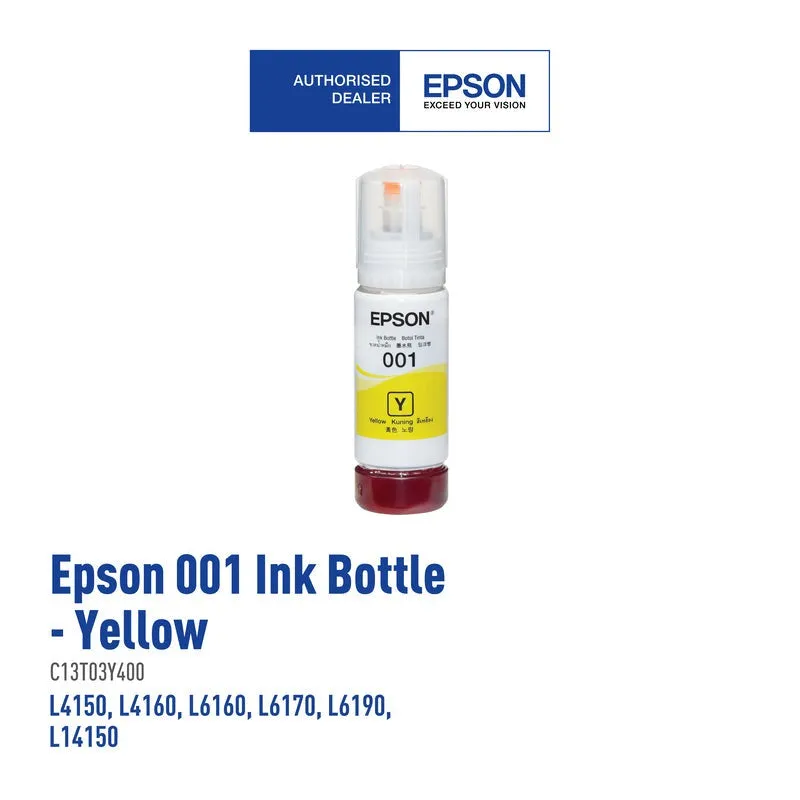 Epson Y100/ Y200/ Y300/ Y400 Ink Cartridge (Black/Cyan/Magenta/Yellow)
