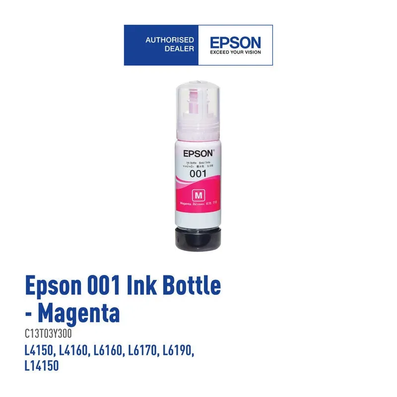 Epson Y100/ Y200/ Y300/ Y400 Ink Cartridge (Black/Cyan/Magenta/Yellow)