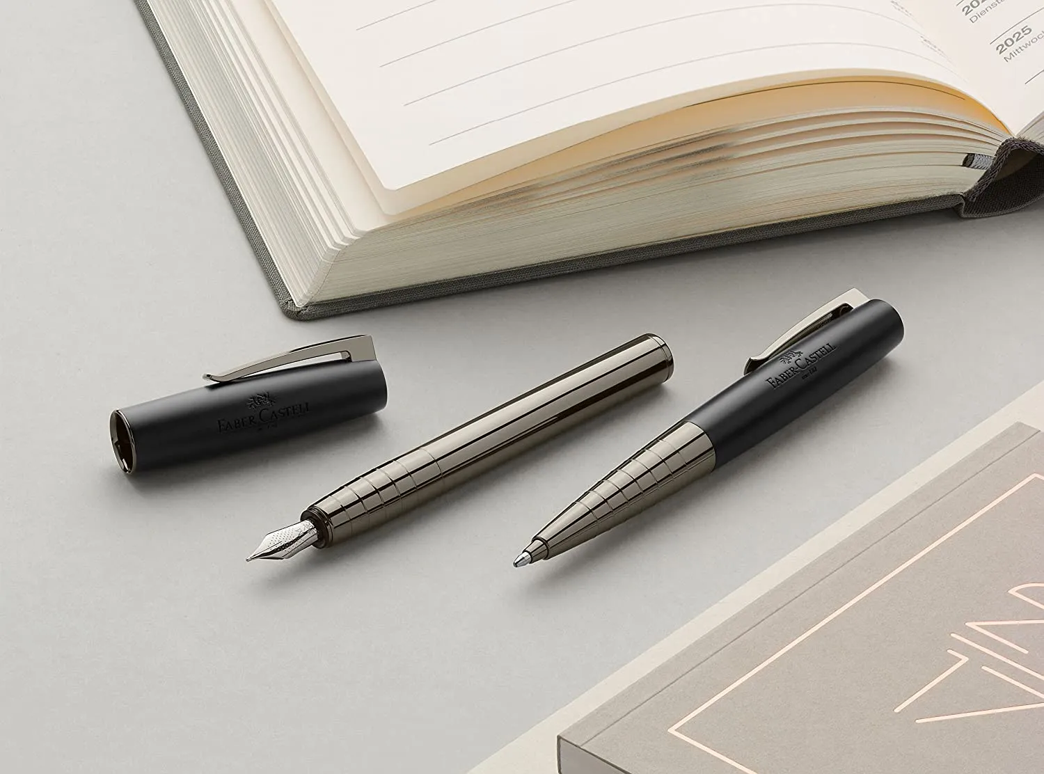 FABER-CASTELL Ink roller LOOM gunmetal shiny