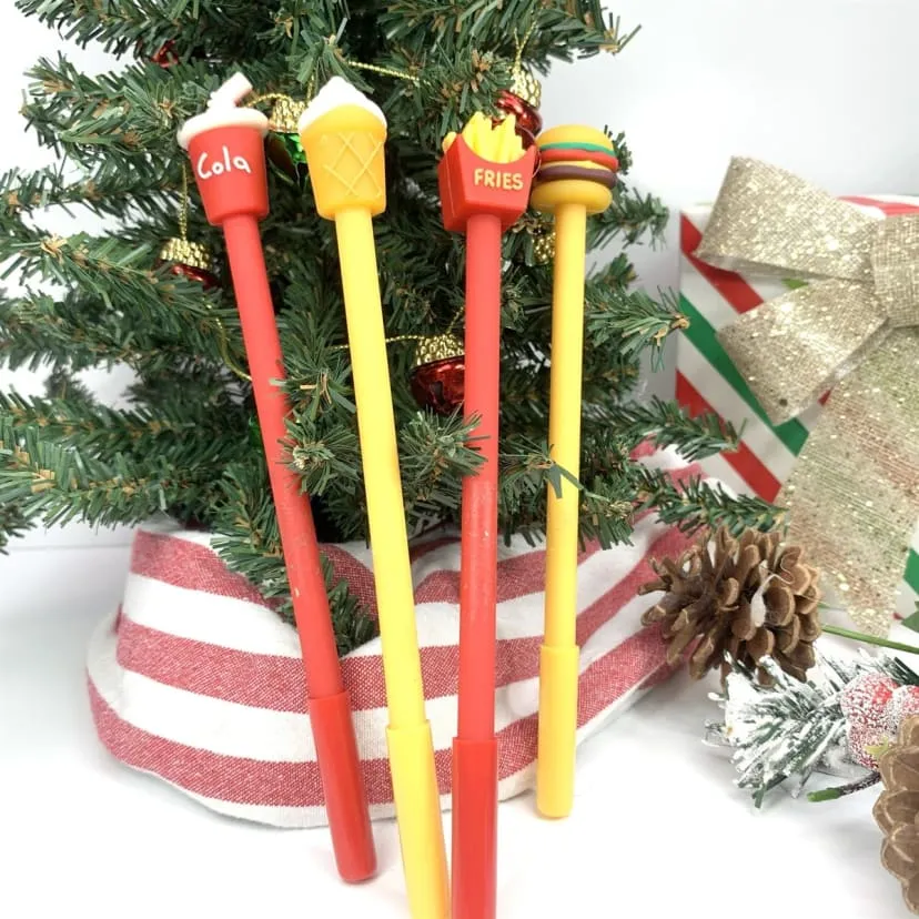 Fast Food Novelty Pens - Kids & Adults Office Ballpoint Pen Colorful Fast Food Writing Pen, Random Pick (1Pcs)