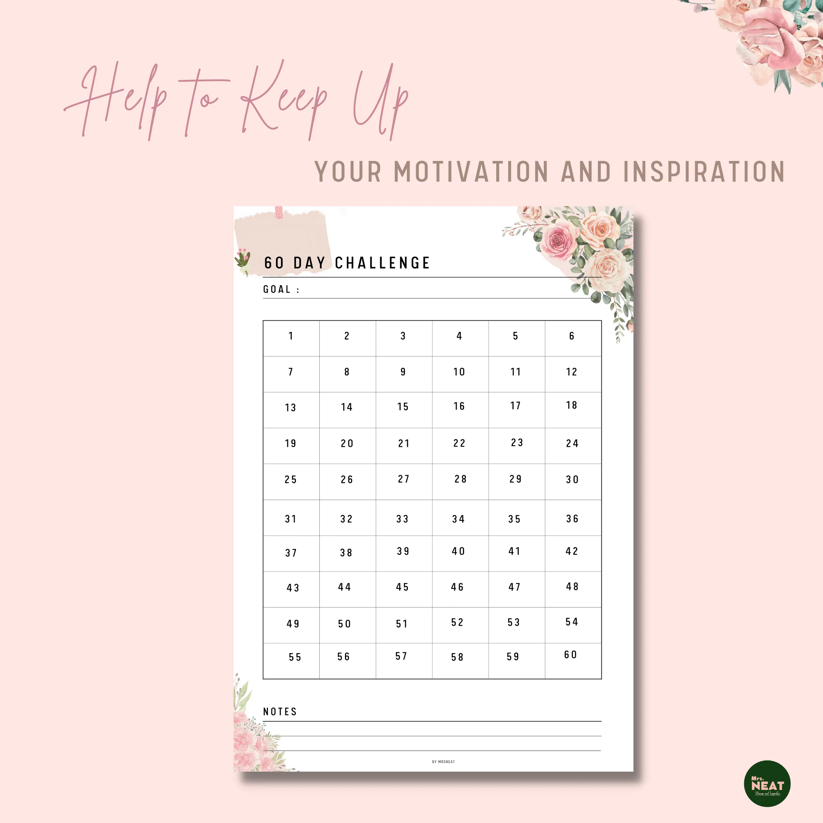 Floral 60 Day Challenge - M049