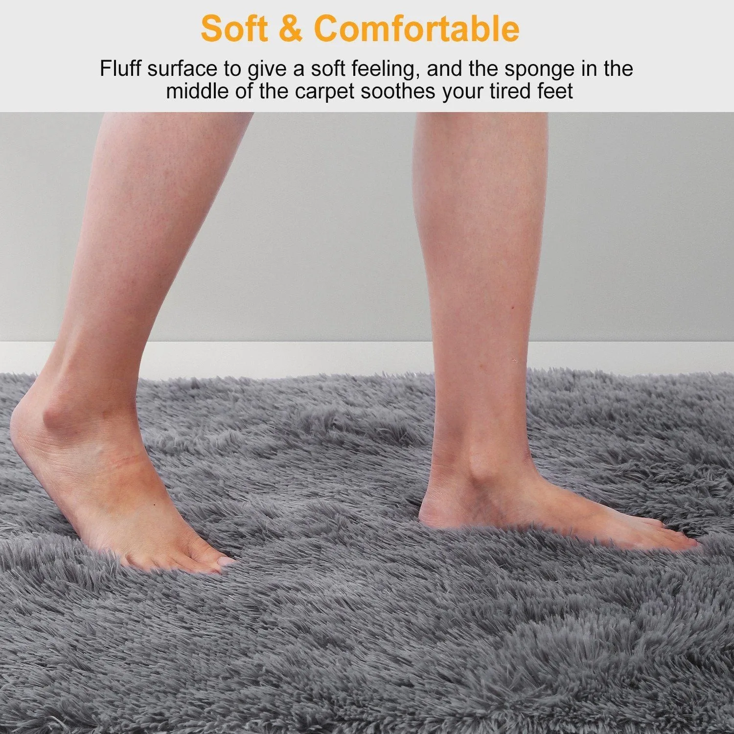 Fluffy Bedroom Anti-Skid Rug
