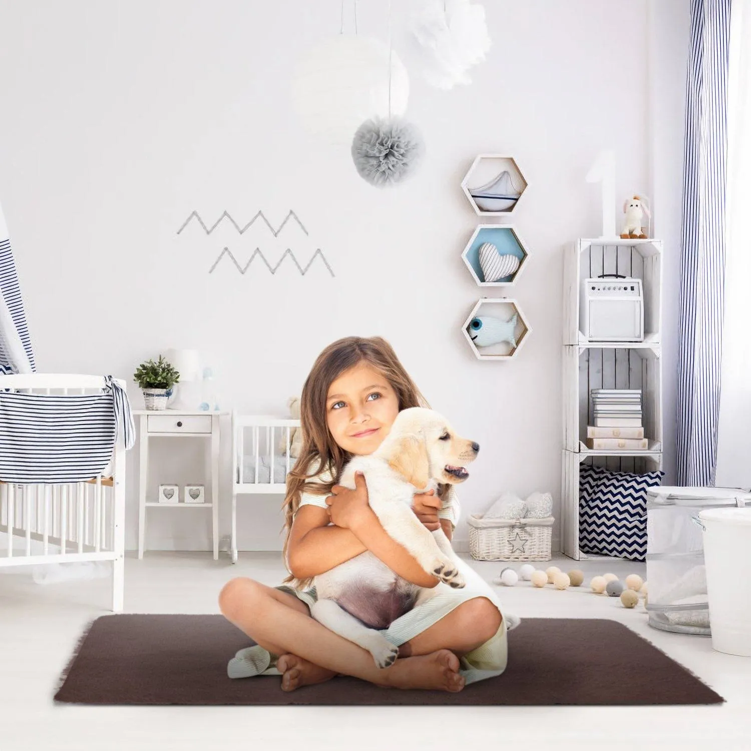 Fluffy Bedroom Anti-Skid Rug