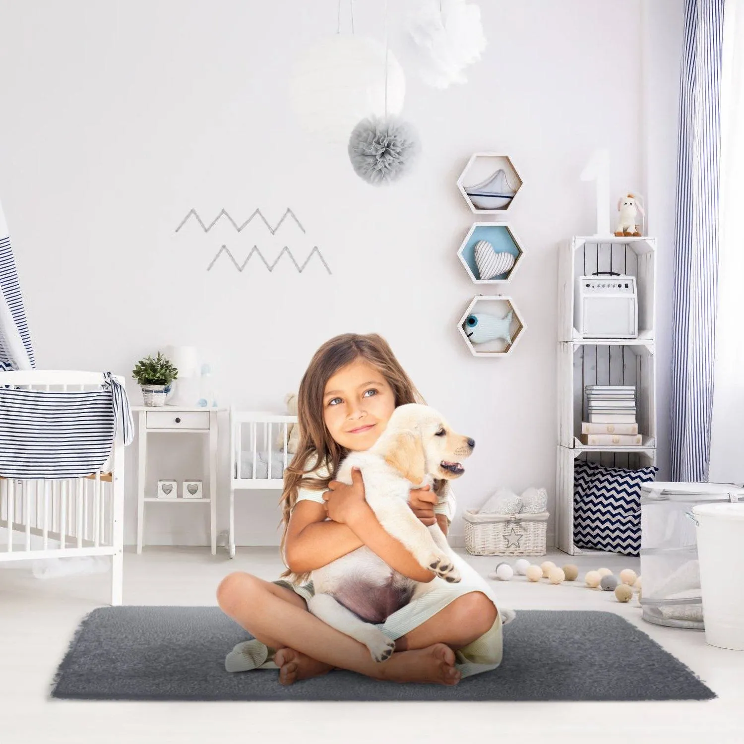 Fluffy Bedroom Anti-Skid Rug