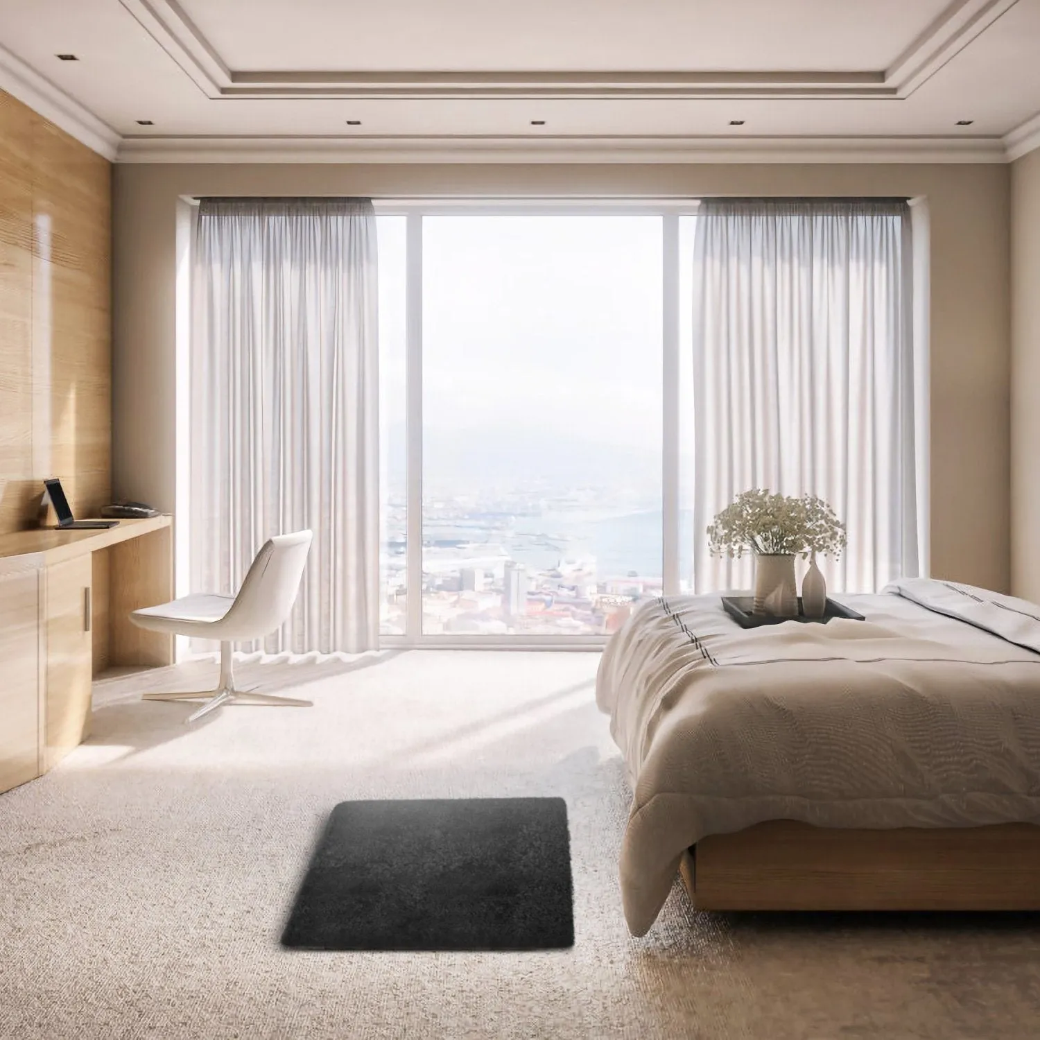 Fluffy Bedroom Anti-Skid Rug